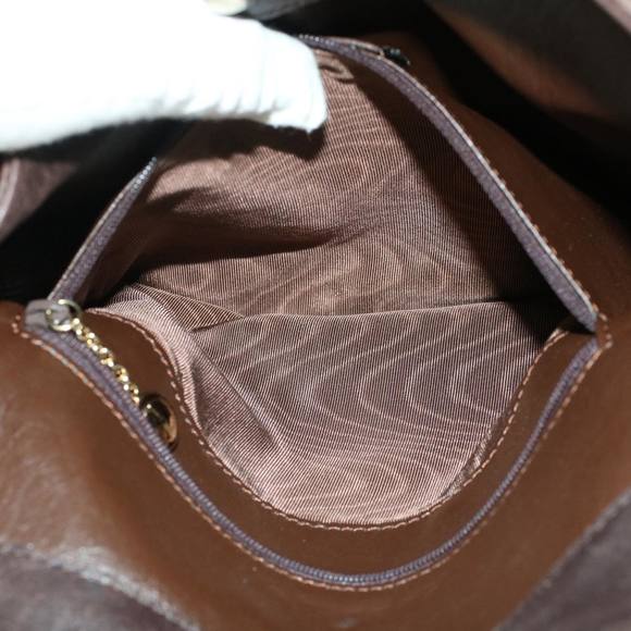 GUCCI Bamboo Hand Bag Leather 2way Dark Brown 01 1638 200047 Auth 49450 - Picture 11 of 16